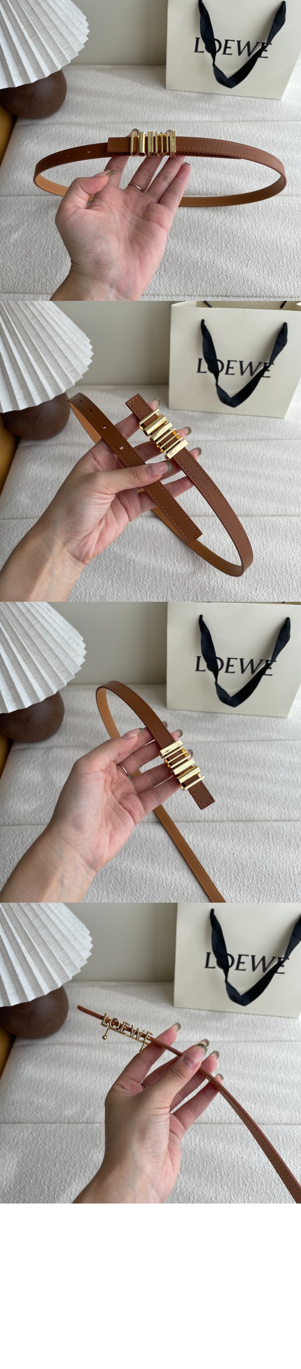 미러급레플리카사이트 | 명품레플리카 전문 쇼핑몰  | 퍼스트원 - 클래식 송아지 가죽의 둥근 소프트 벨트 &gt; 로에베