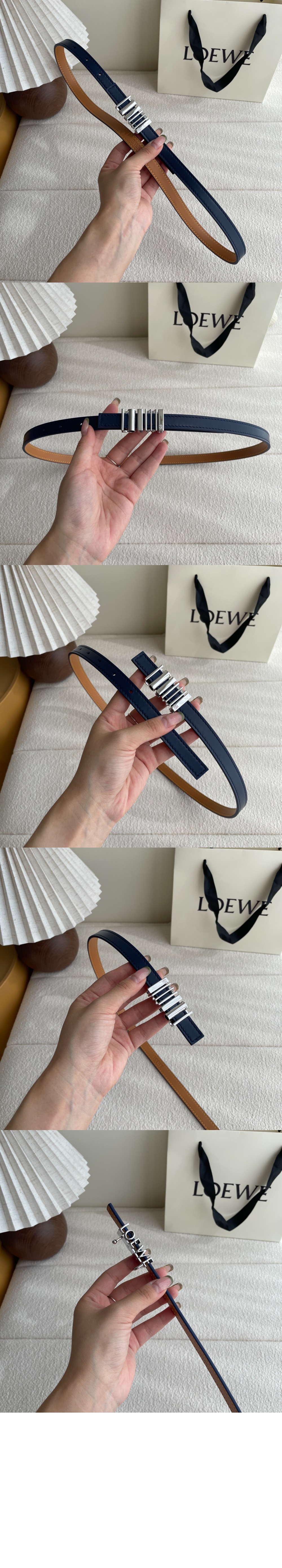 미러급레플리카사이트 | 명품레플리카 전문 쇼핑몰  | 퍼스트원 - 클래식 송아지 가죽의 둥근 소프트 벨트 &gt; 로에베