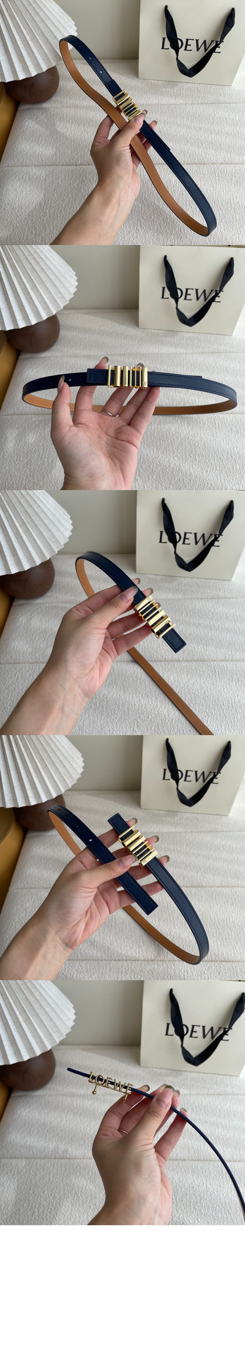 미러급레플리카사이트 | 명품레플리카 전문 쇼핑몰  | 퍼스트원 - 클래식 송아지 가죽의 둥근 소프트 벨트 &gt; 로에베