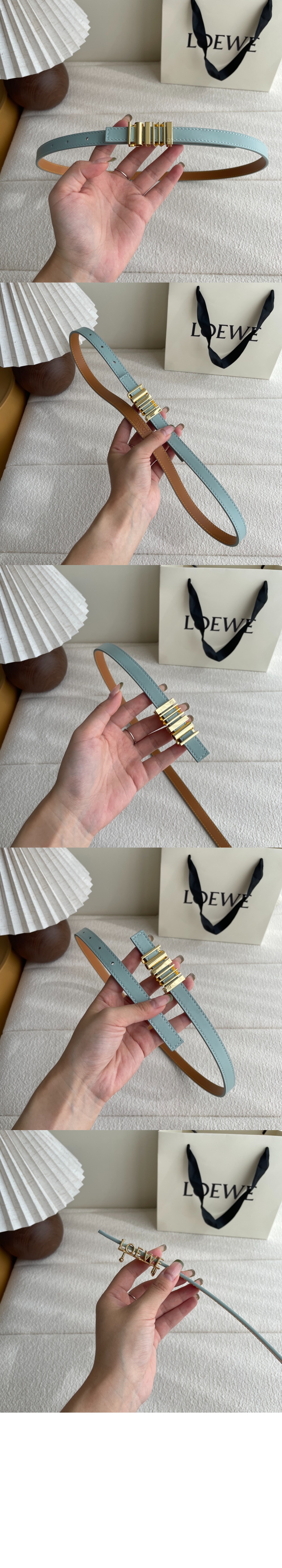 미러급레플리카사이트 | 명품레플리카 전문 쇼핑몰  | 퍼스트원 - 클래식 송아지 가죽의 둥근 소프트 벨트 &gt; 로에베