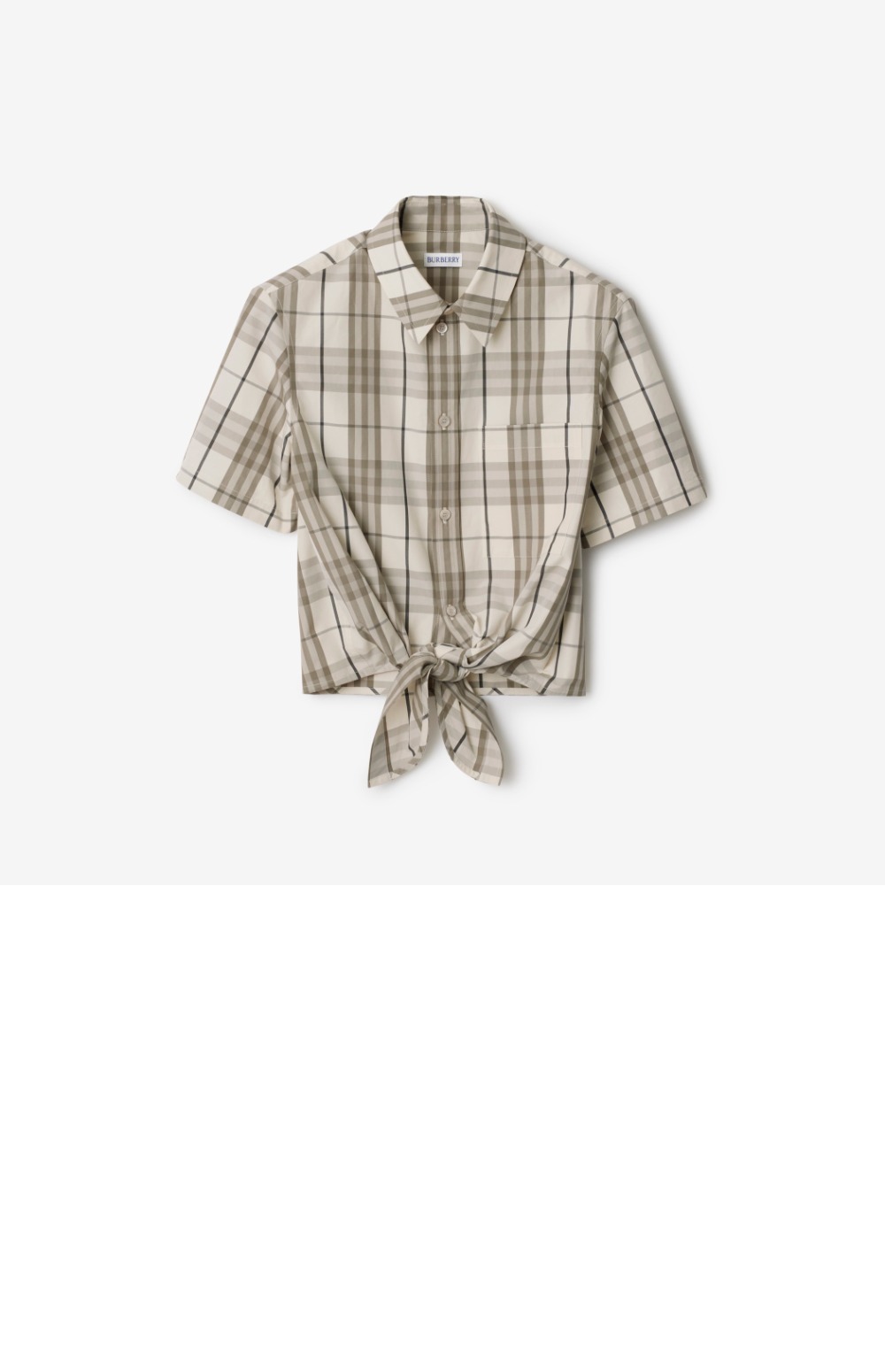 미러급레플리카사이트 | 명품레플리카 전문 쇼핑몰  | 퍼스트원 - 크롭 체크 코튼 셔츠 &gt; 버버리