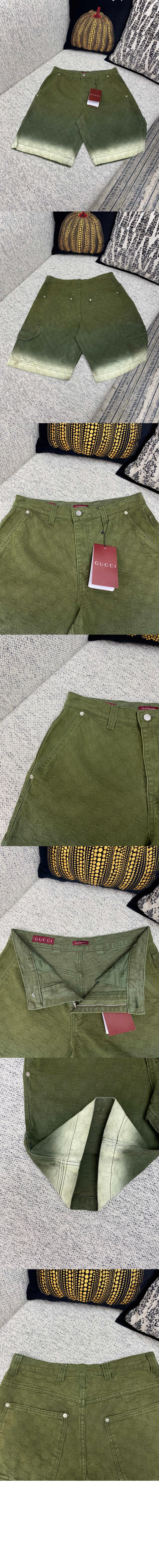 미러급레플리카사이트 | 명품레플리카 전문 쇼핑몰  | 퍼스트원 - 표백 GG 코튼 데님 자카드 반바지 &gt; 구찌