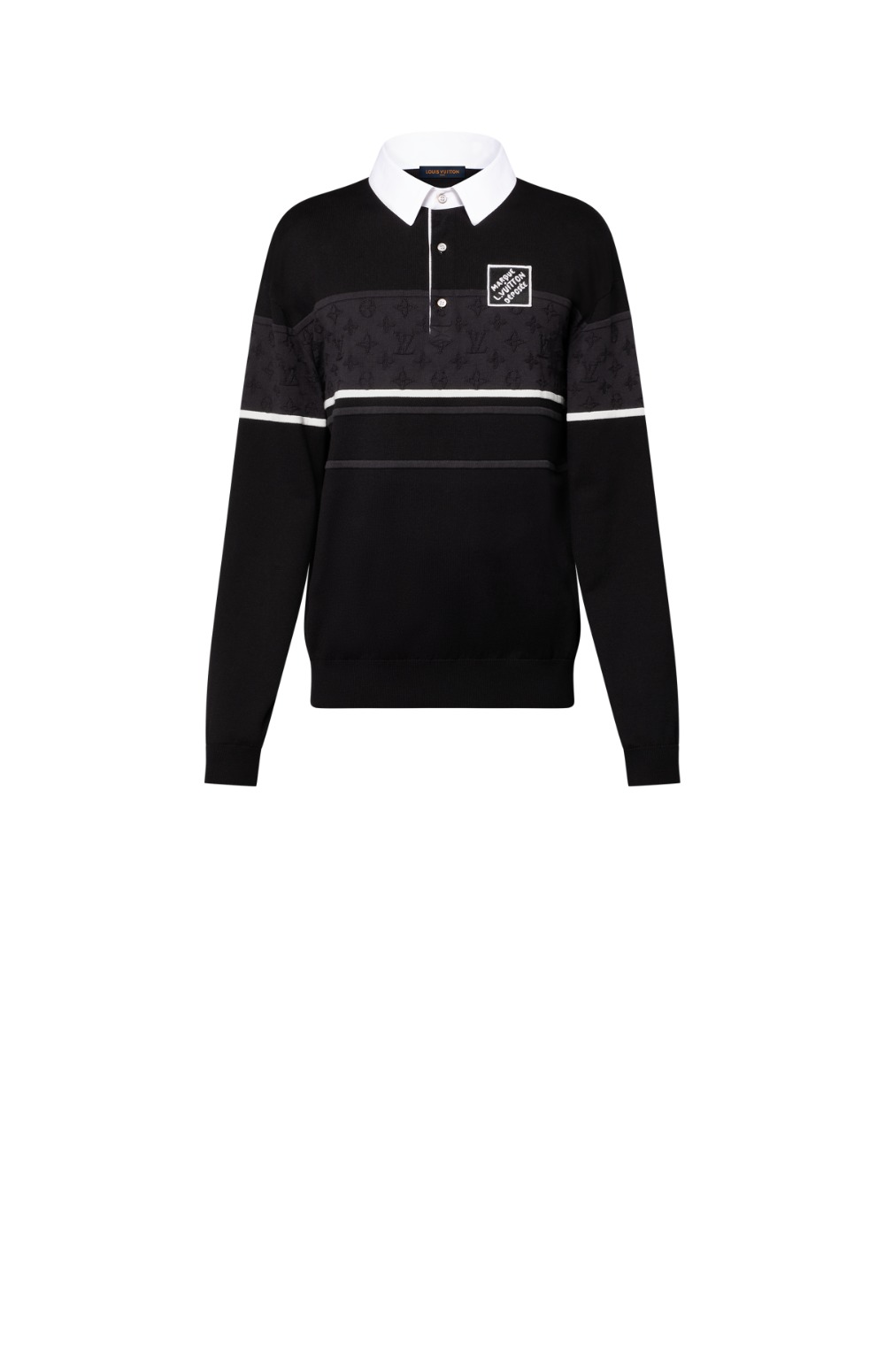 미러급레플리카사이트 | 명품레플리카 전문 쇼핑몰  | 퍼스트원 - 모노그램 자카드 롱 슬리브드 폴로 셔츠 &gt; 루이비통