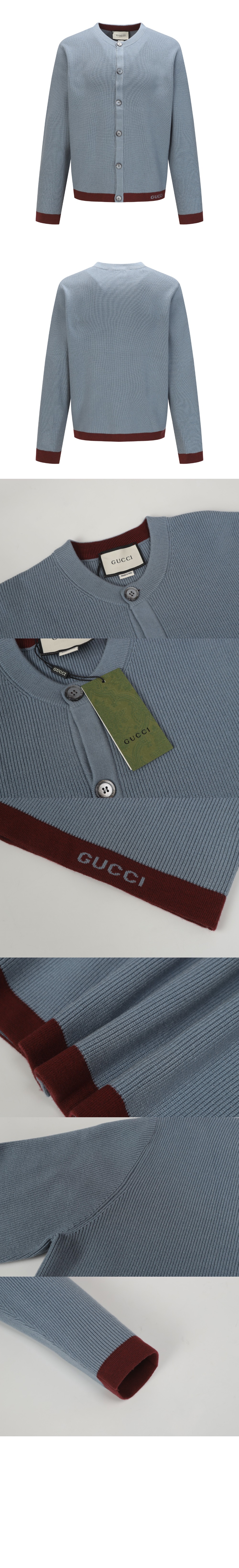 미러급레플리카사이트 | 명품레플리카 전문 쇼핑몰  | 퍼스트원 - 로고 배색 울 가디건 &gt; 구찌