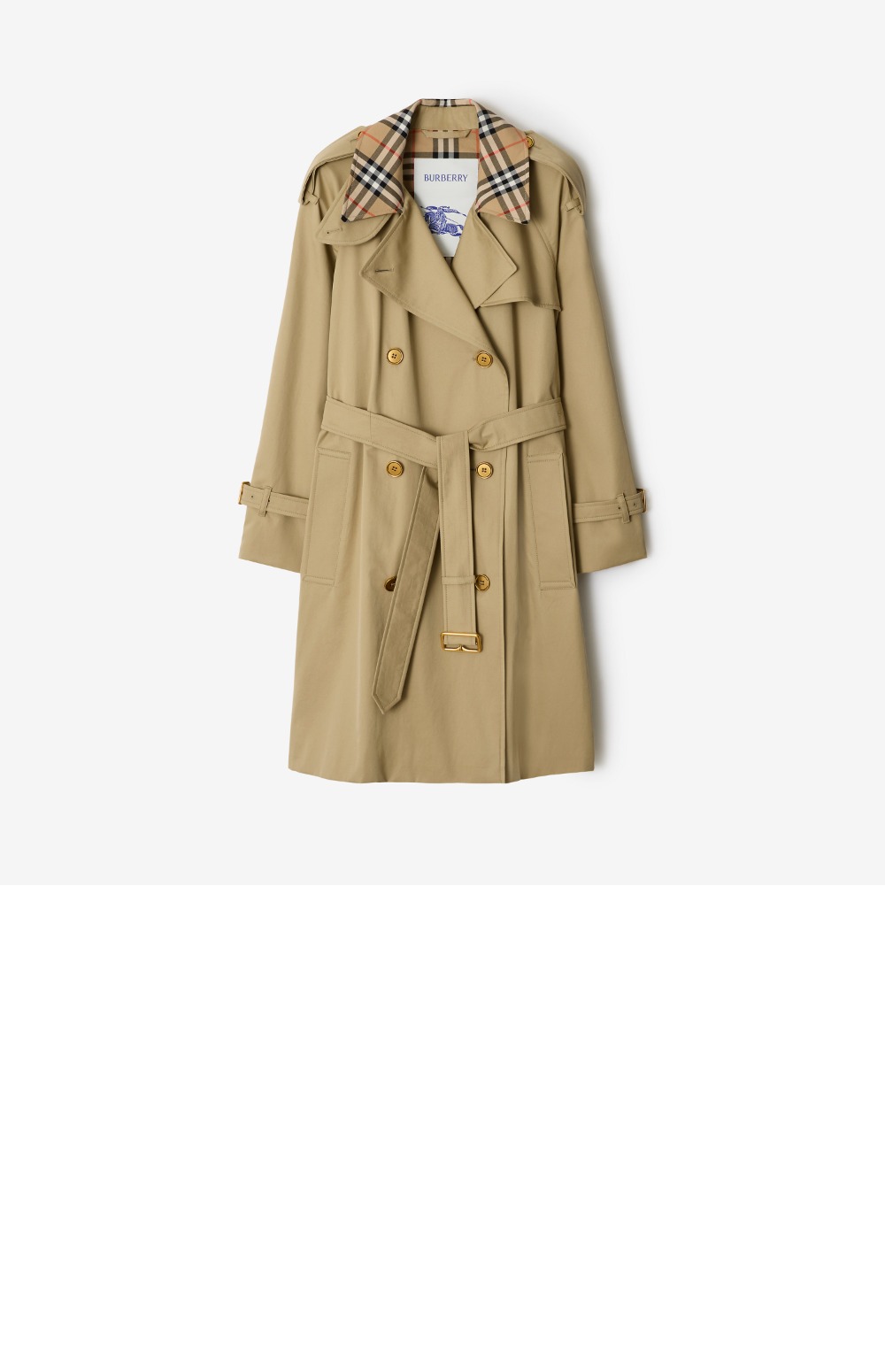 미러급레플리카사이트 | 명품레플리카 전문 쇼핑몰  | 퍼스트원 - 미드 렝스 체크 칼라 캐슬포드 트렌치코트 &gt; 버버리