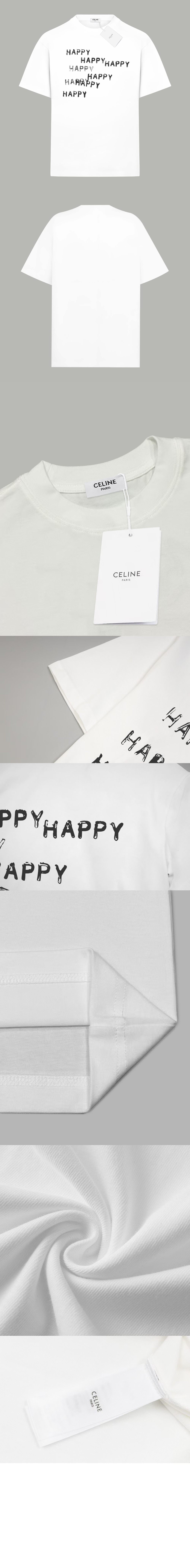 미러급레플리카사이트 | 명품레플리카 전문 쇼핑몰  | 퍼스트원 - Happy Happy 루즈 코튼 저지 티셔츠 &gt; 셀린느