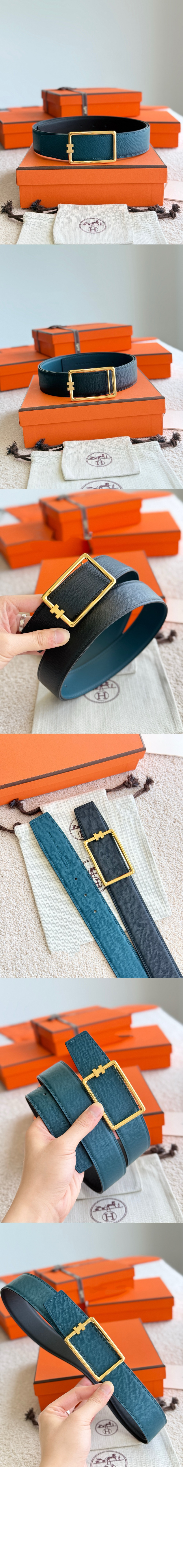 미러급레플리카사이트 | 명품레플리카 전문 쇼핑몰  | 퍼스트원 - 튜브 H 버클 양면 가죽 벨트 &gt; 에르메스