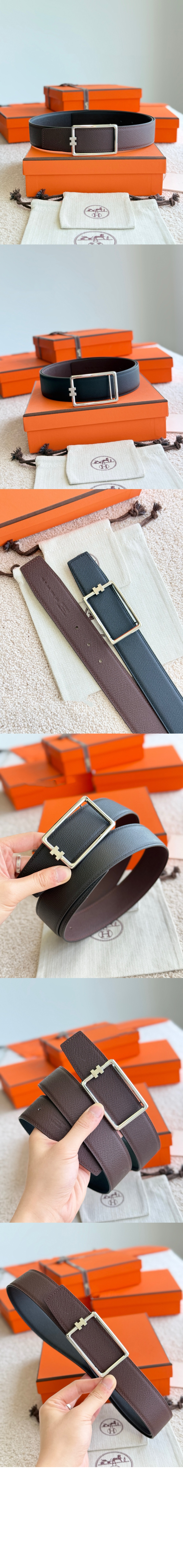 미러급레플리카사이트 | 명품레플리카 전문 쇼핑몰  | 퍼스트원 - 튜브 H 버클 양면 가죽 벨트 &gt; 에르메스