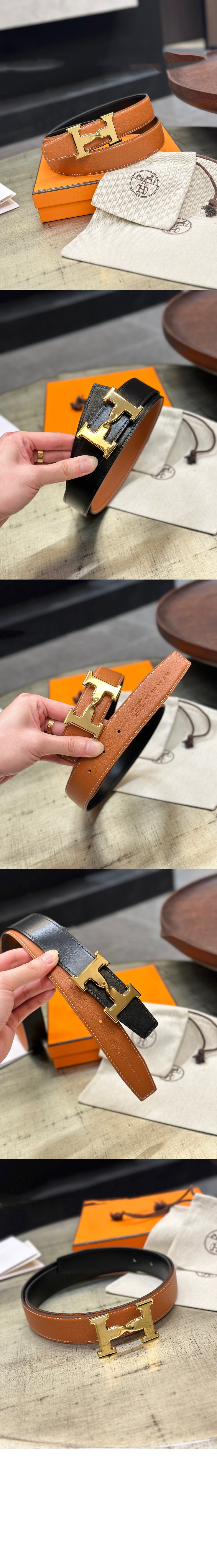 미러급레플리카사이트 | 명품레플리카 전문 쇼핑몰  | 퍼스트원 - 에이치트위스트 버클 양면 가죽 벨트 &gt; 에르메스