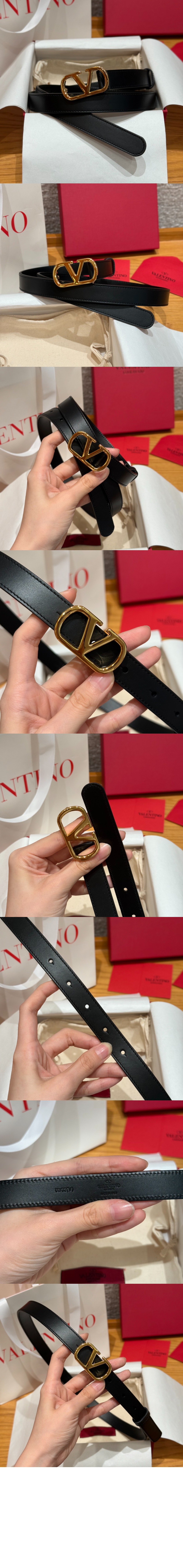 미러급레플리카사이트 | 명품레플리카 전문 쇼핑몰  | 퍼스트원 - 반짝이는 송아지 가죽의 브이로고 시그니처 벨트 &gt; 발렌티노