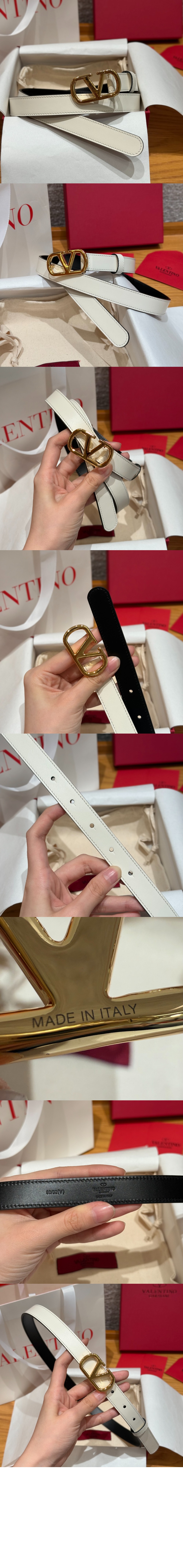 미러급레플리카사이트 | 명품레플리카 전문 쇼핑몰  | 퍼스트원 - 반짝이는 송아지 가죽의 브이로고 시그니처 벨트 &gt; 발렌티노