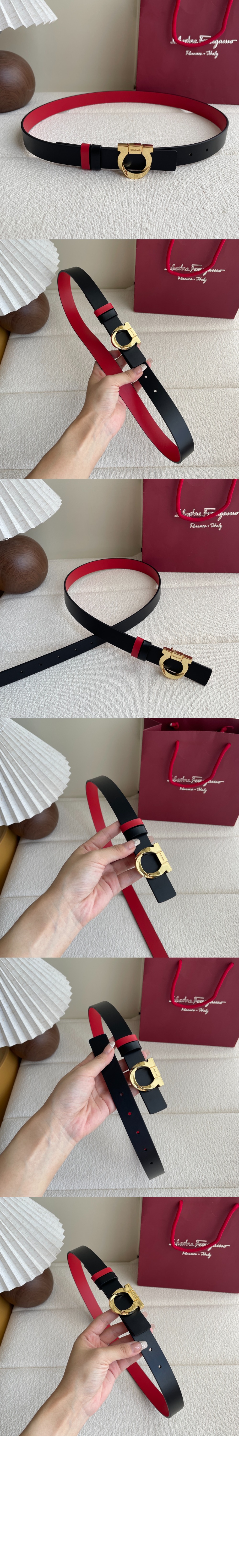 미러급레플리카사이트 | 명품레플리카 전문 쇼핑몰  | 퍼스트원 - 간치니 장식 리버서블 가죽 벨트 771138 &gt; 페레가모