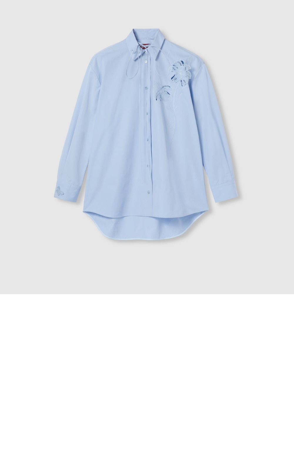 미러급레플리카사이트 | 명품레플리카 전문 쇼핑몰  | 퍼스트원 - 자수 코튼 포플린 셔츠 > 구찌