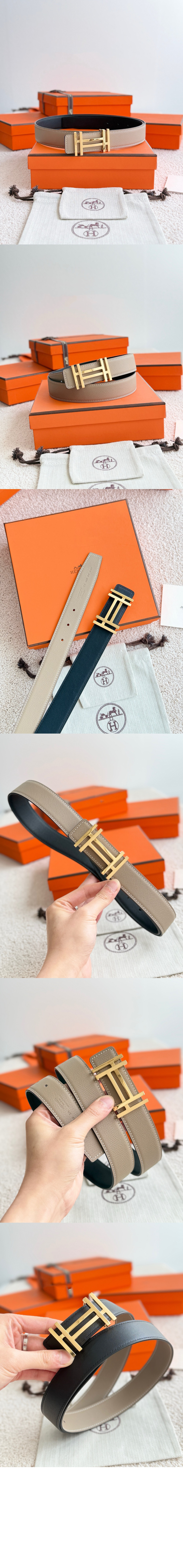 미러급레플리카사이트 | 명품레플리카 전문 쇼핑몰  | 퍼스트원 - H au Carre 벨트 버클 리버서블 가죽 스트랩 &gt; 에르메스