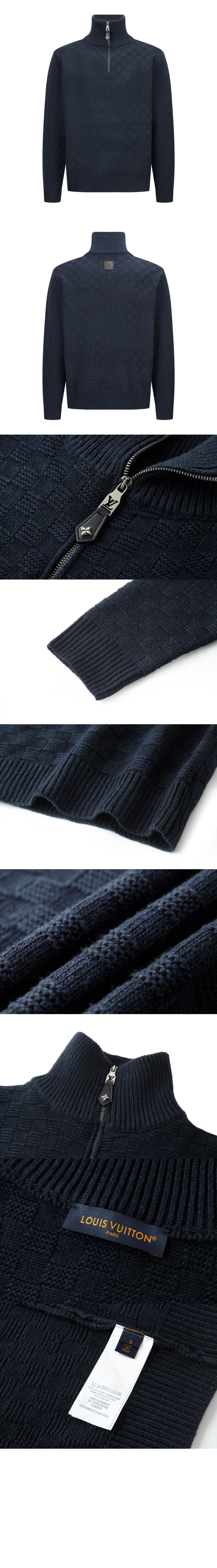 미러급레플리카사이트 | 명품레플리카 전문 쇼핑몰  | 퍼스트원 - 캐시미어 울 블렌드 하프 집 풀오버 &gt; 루이비통