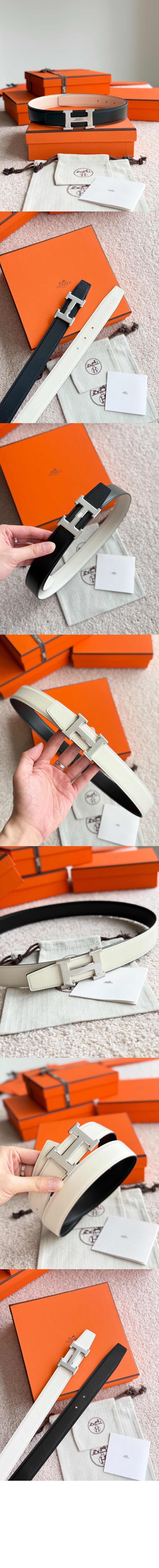 미러급레플리카사이트 | 명품레플리카 전문 쇼핑몰  | 퍼스트원 - H Striee 벨트 버클 리버서블 가죽 스트랩 &gt; 에르메스