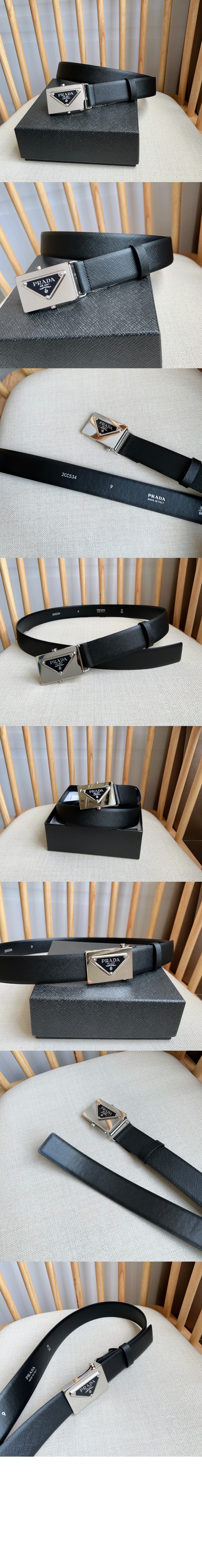 미러급레플리카사이트 | 명품레플리카 전문 쇼핑몰  | 퍼스트원 - 사피아노 가죽 벨트 2CM256 > 프라다
