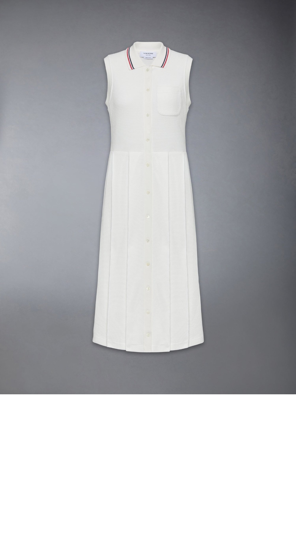 미러급레플리카사이트 | 명품레플리카 전문 쇼핑몰  | 퍼스트원 - 코튼 와플 플리츠 폴로 드레스 &gt; 톰브라운