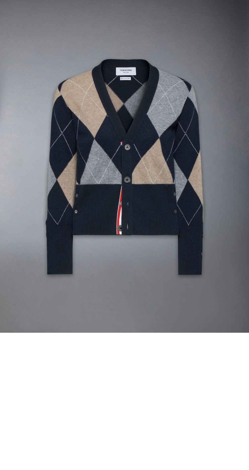 미러급레플리카사이트 | 명품레플리카 전문 쇼핑몰  | 퍼스트원 - 아가일 인타르시아 캐시미어 브이넥 카디건 &gt; 톰브라운