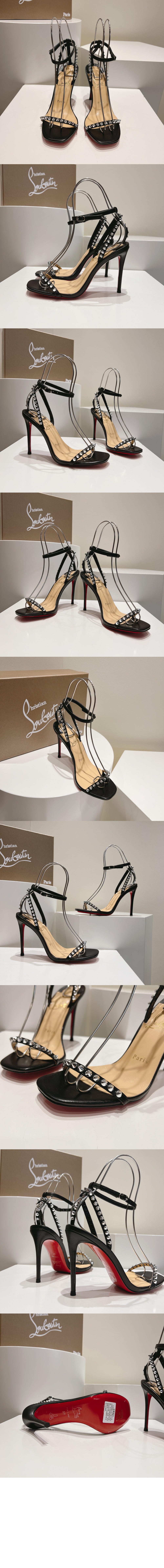 미러급레플리카사이트 | 명품레플리카 전문 쇼핑몰  | 퍼스트원 - 일자 스터드 힐 샌들 3220013 &gt; 루부탱