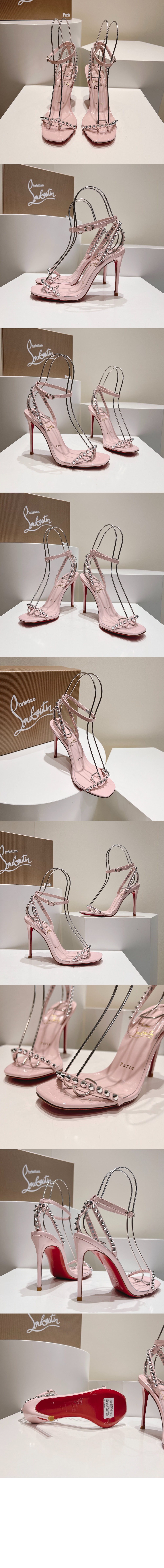 미러급레플리카사이트 | 명품레플리카 전문 쇼핑몰  | 퍼스트원 - 일자 스터드 힐 샌들 3220013 &gt; 루부탱