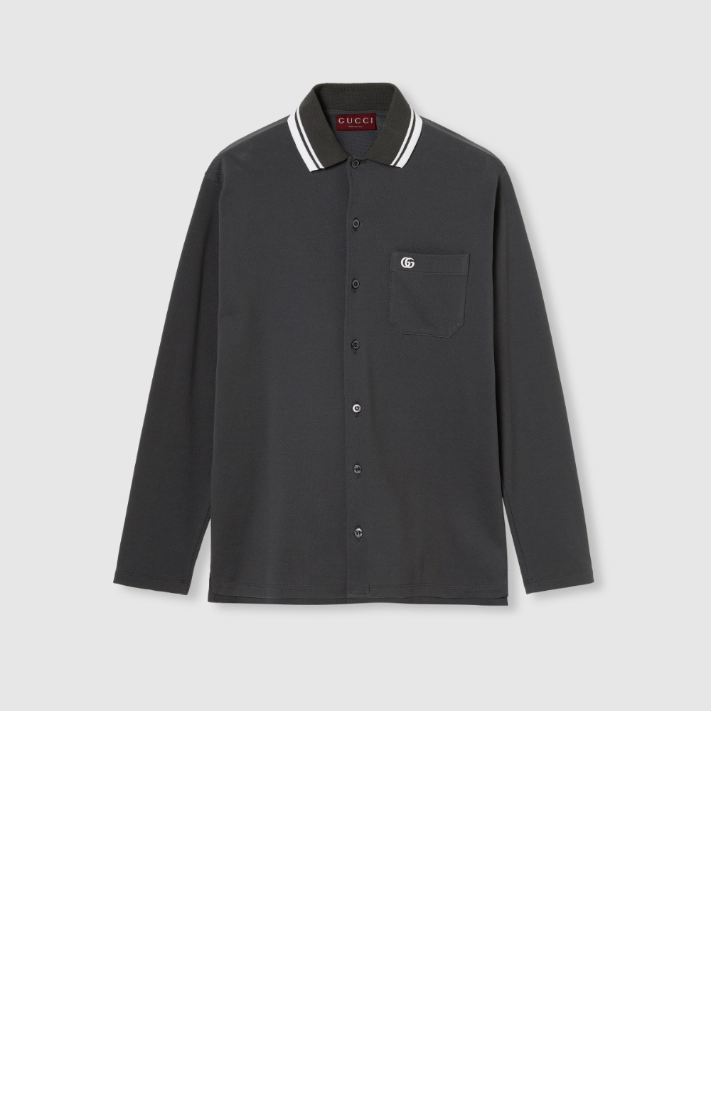 미러급레플리카사이트 | 명품레플리카 전문 쇼핑몰  | 퍼스트원 - 자수가 들어간 코튼 피케 폴로 셔츠 &gt; 구찌