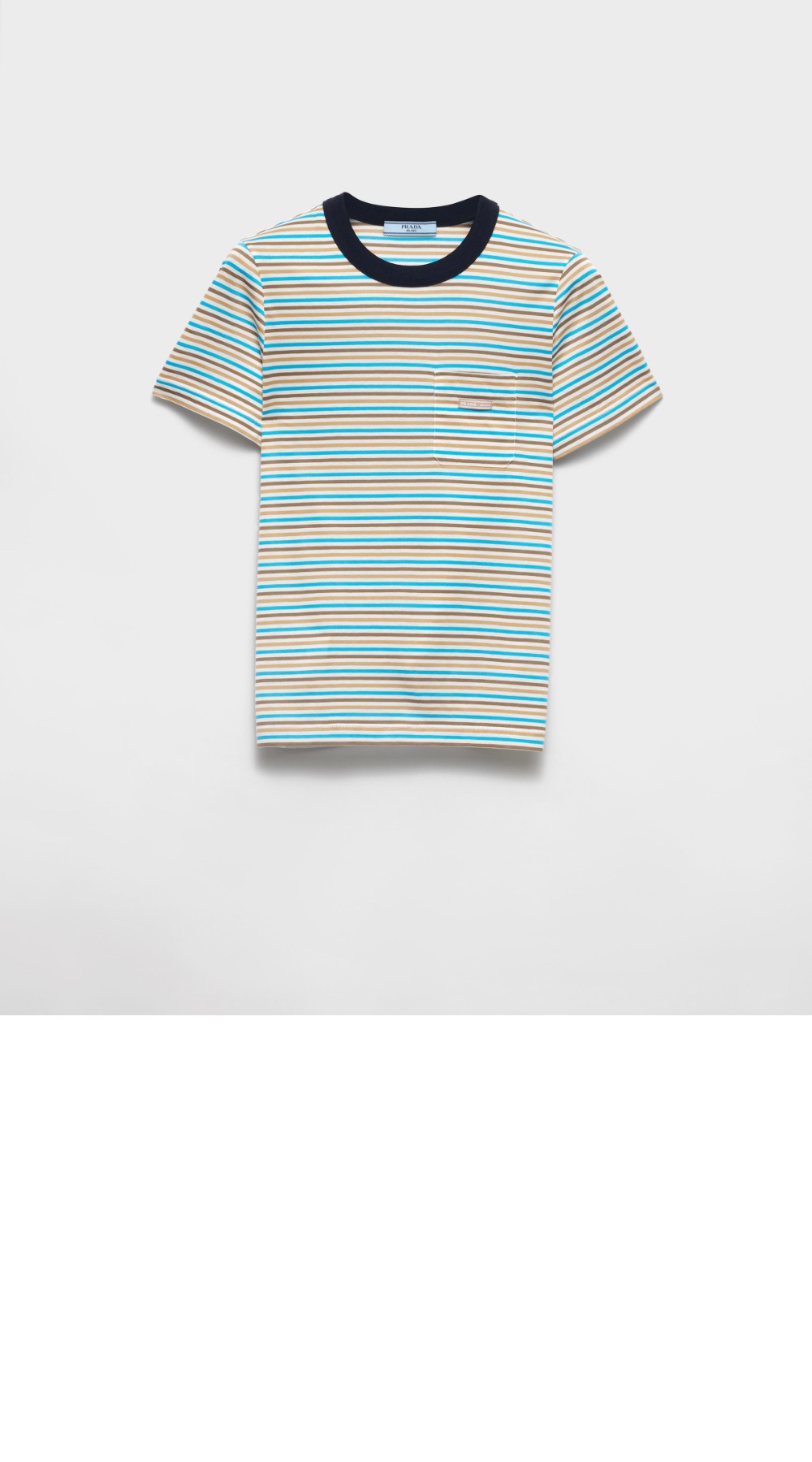 미러급레플리카사이트 | 명품레플리카 전문 쇼핑몰  | 퍼스트원 - 스트라이프 라일 코튼 티셔츠 &gt; 프라다
