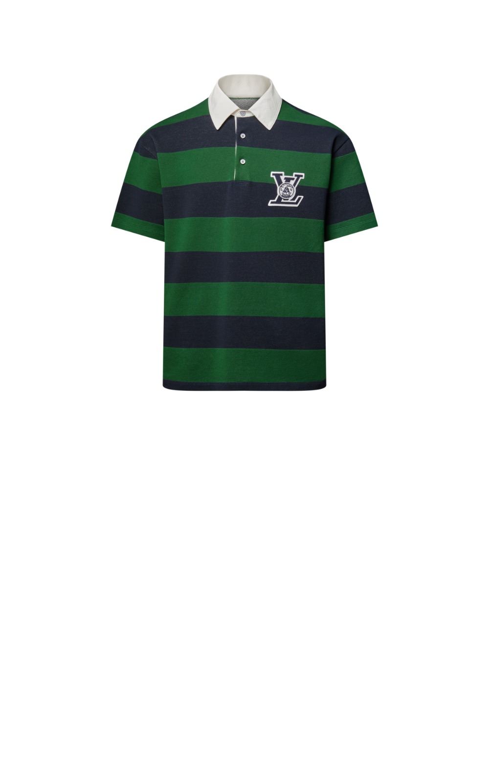 미러급레플리카사이트 | 명품레플리카 전문 쇼핑몰  | 퍼스트원 - 스트라이프드 쇼트 슬리브드 폴로 셔츠 > 루이비통