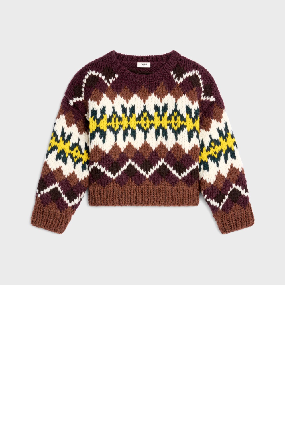 미러급레플리카사이트 | 명품레플리카 전문 쇼핑몰  | 퍼스트원 - 크루넥 스웨터 페어 아일 울 &gt; 셀린느