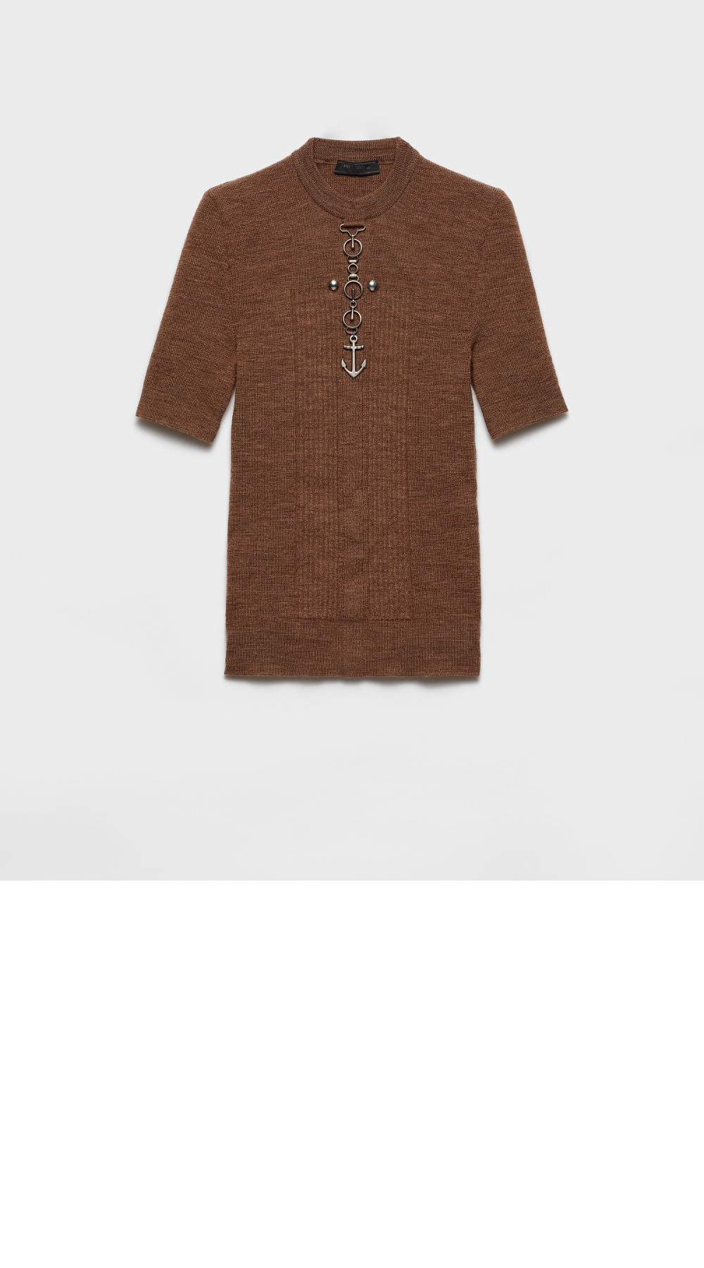 미러급레플리카사이트 | 명품레플리카 전문 쇼핑몰  | 퍼스트원 - 스터드가 있는 울 크루넥 스웨터 &gt; 프라다