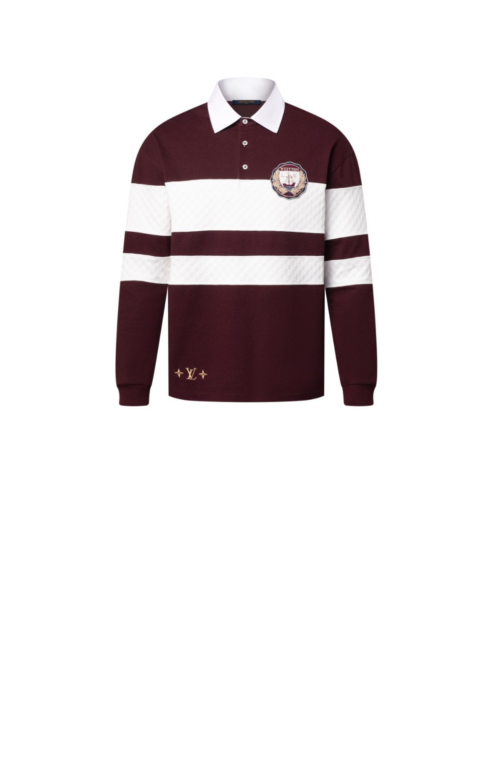 미러급레플리카사이트 | 명품레플리카 전문 쇼핑몰  | 퍼스트원 - 다미에 스트라이프드 롱 슬리브드 폴로 셔츠 &gt; 루이비통