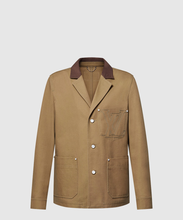 테일러드 워크웨어 코튼 캔버스 재킷