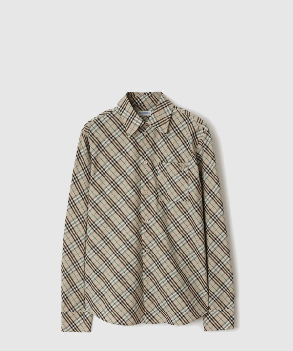 체크 코튼 셔츠