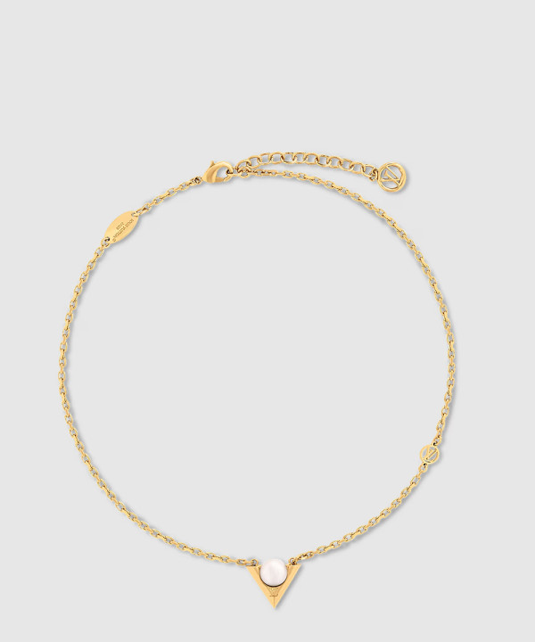 V 포 비통  펄 앤드 메탈 목걸이 M02374