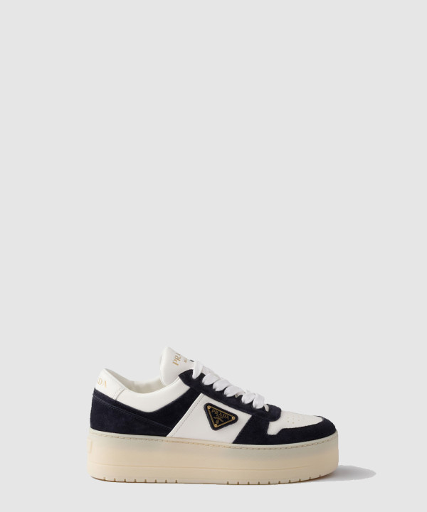 다운타운 볼드 나파 가죽 및 스웨이드 스니커즈 1E792M