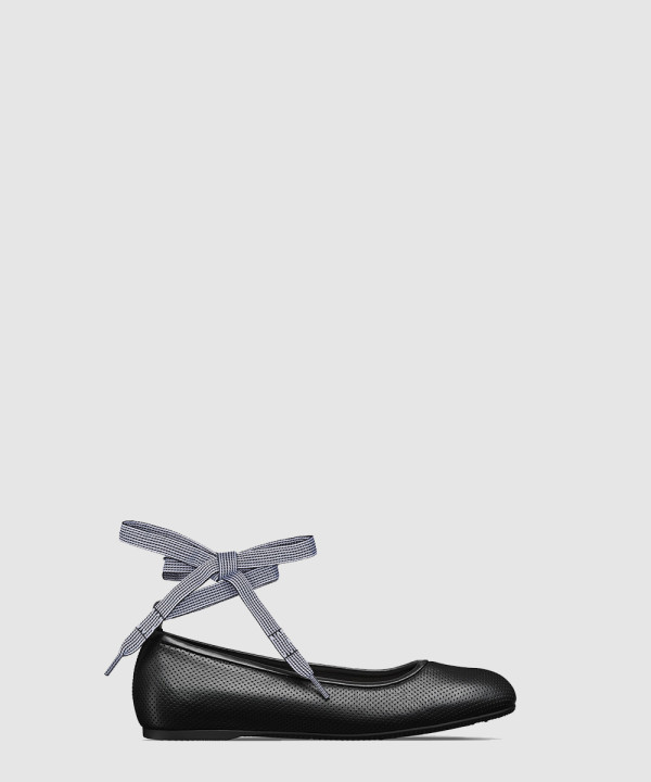 D-Journey 레이스업 발레 플랫 KDF00