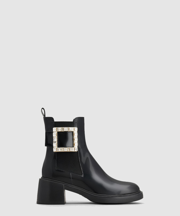 비브 레인저스 스트라스 버클 첼시 앵클 부츠 5983