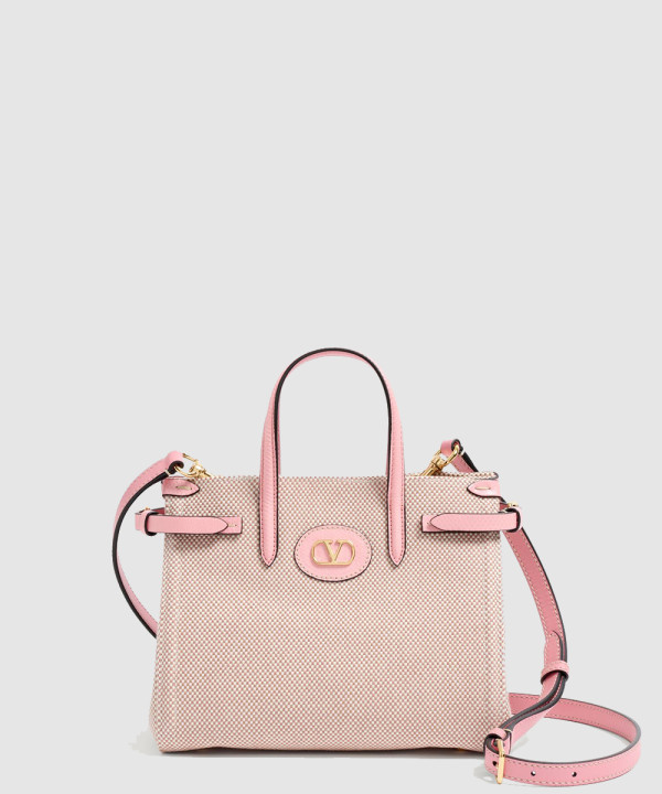 가라바니 앙티브 카룽 디테일 캔버스 스몰 쇼퍼백