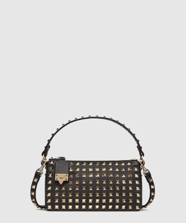 Rockstud 스몰 스터드 그레인드 카프스킨 크로스백