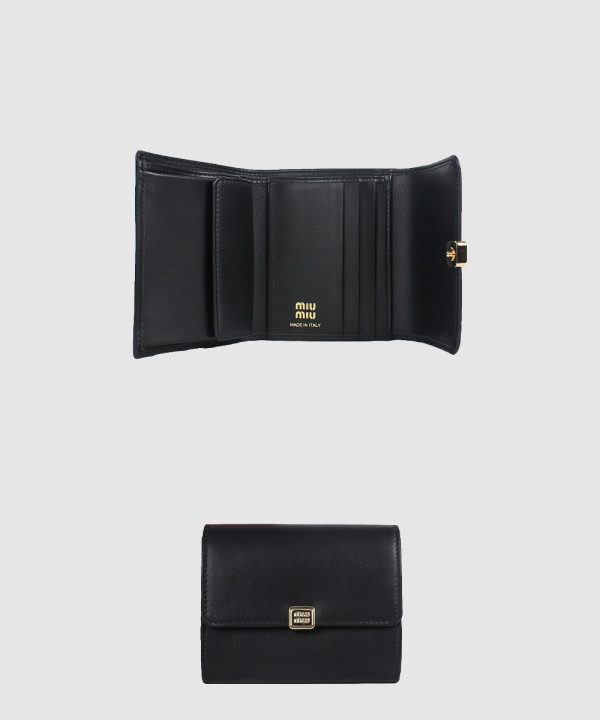 로고 레더 반지갑 5MH040