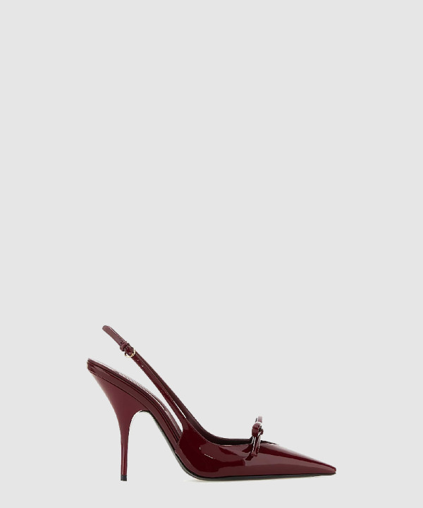 페이턴트 레더 슬링백힐 5I015E