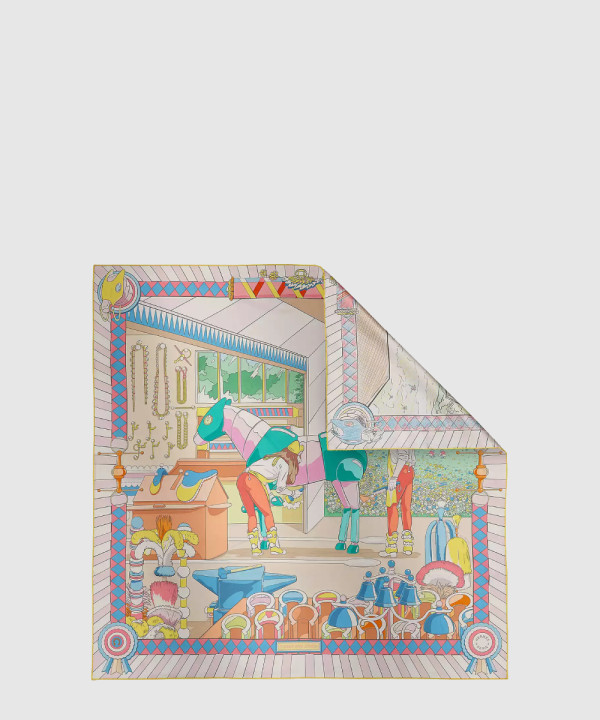 Pony Pit Stop 더블 페이스 스카프 90