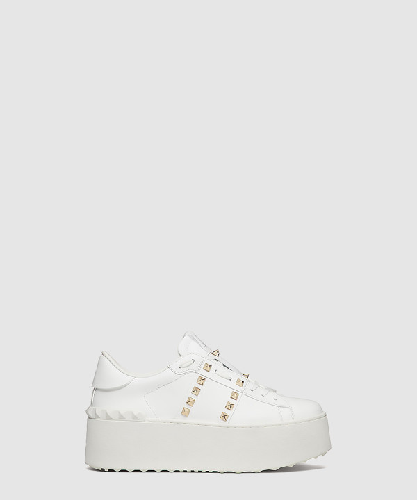 락스터드 언타이틀드 송아지 가죽 플랫폼 스니커즈