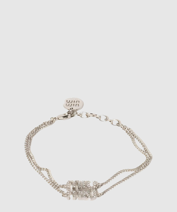 크리스털 장식 메탈 브레이슬릿 5IB567