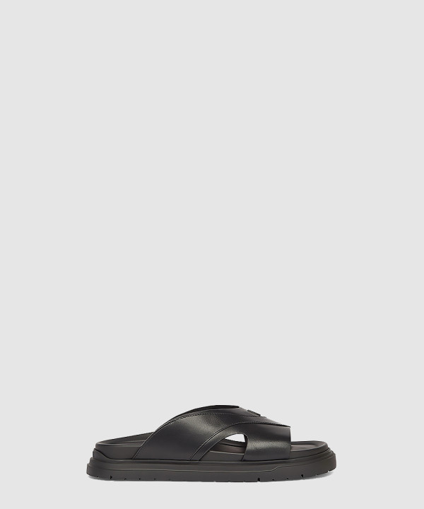 스퀘어드 FF 레더 슬리퍼 7X1673