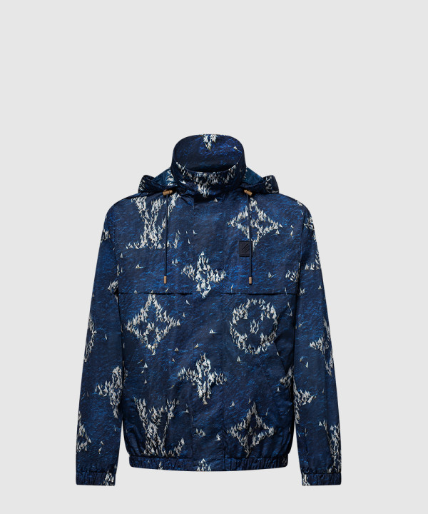 프린티드 모노그램 윈드브레이커