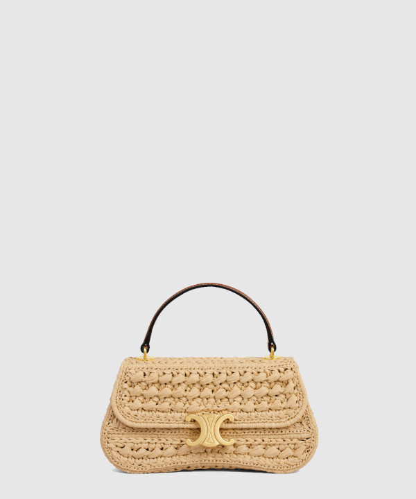 라피아 효과 텍스타일을 입은 틴 셀린 롤라 119862