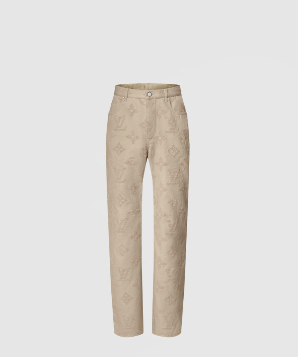 모노그램 엠브로이더드 스케이트 팬츠