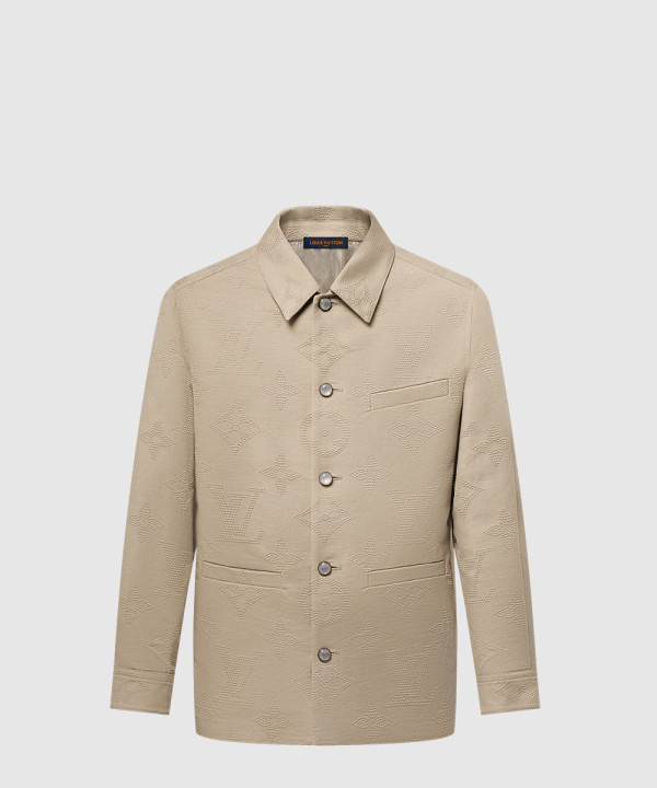 모노그램 엠브로이더드 시크 오버셔츠