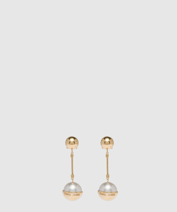 메탈 및 펄 귀걸이 5JO908